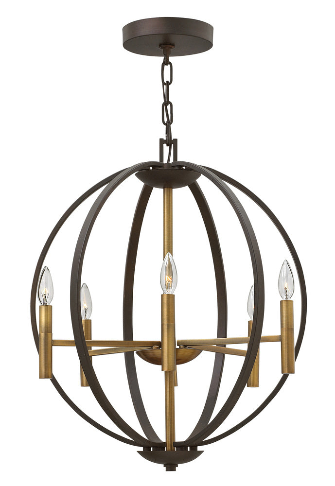 Small Orb Chandelier - Bronze