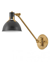 Load image into Gallery viewer, Medium Swing Arm Single Light Sconce - Black