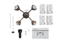 Load image into Gallery viewer, 4 Light Bent Arm Fitter LED