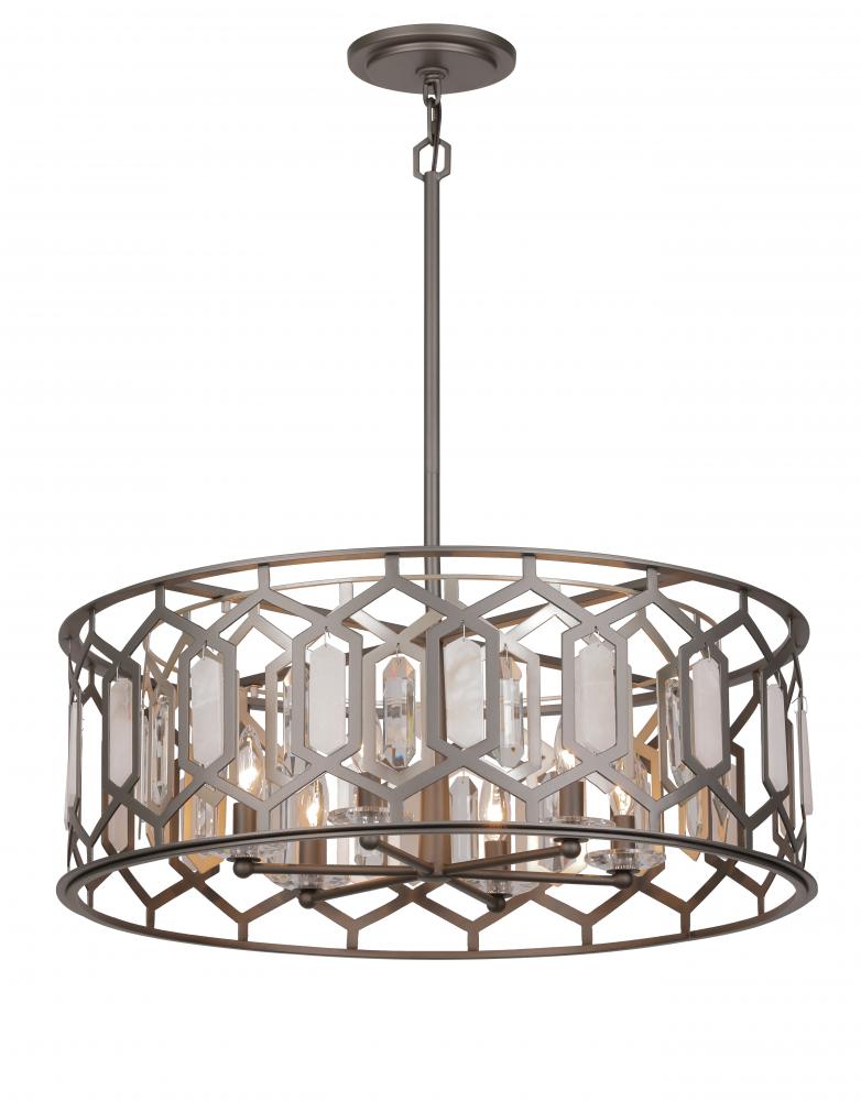 Hexly - 6 Light Pendant