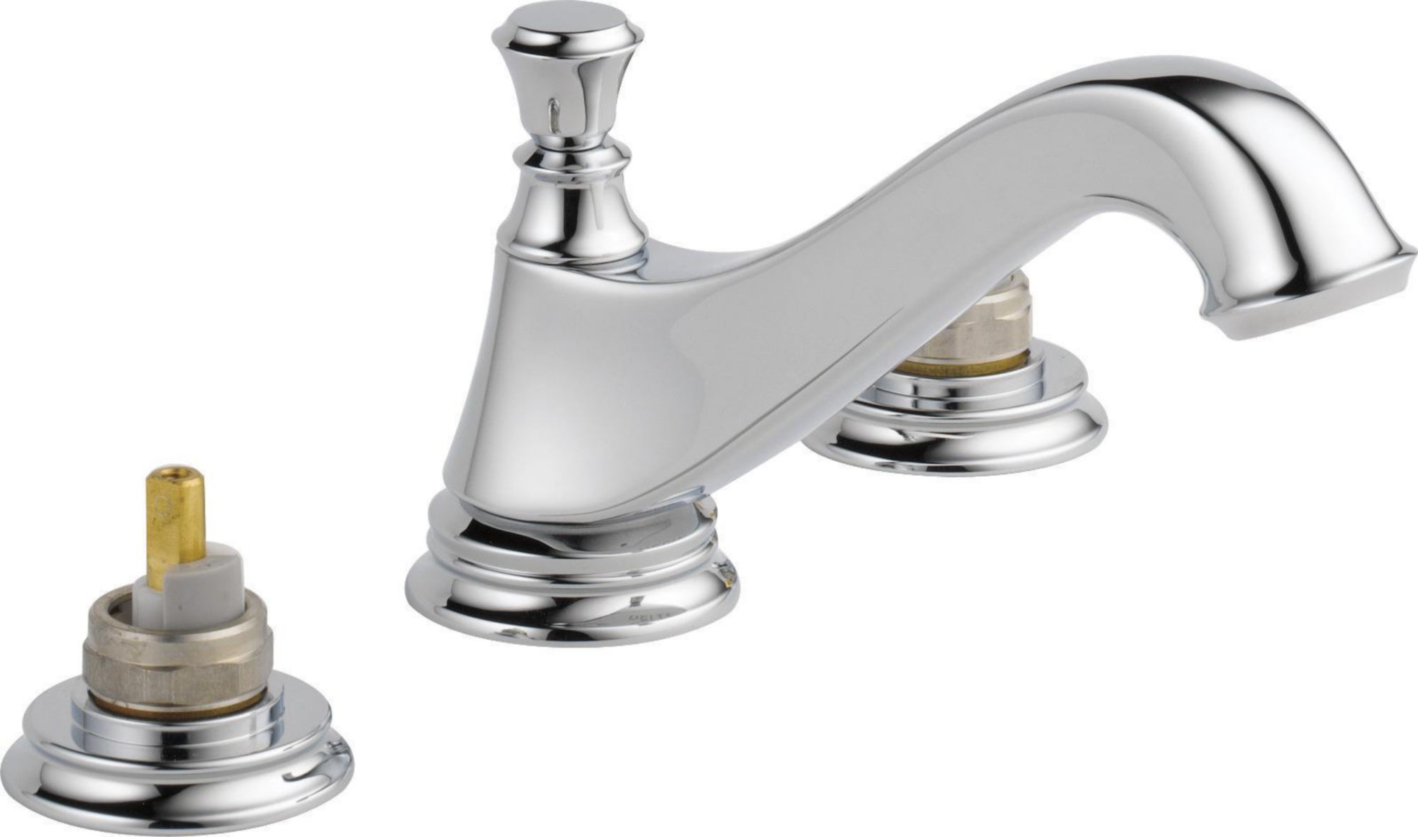 2H WIDE SPREAD LAV - LOW ARC SPOUT W/ METAL POP-UP