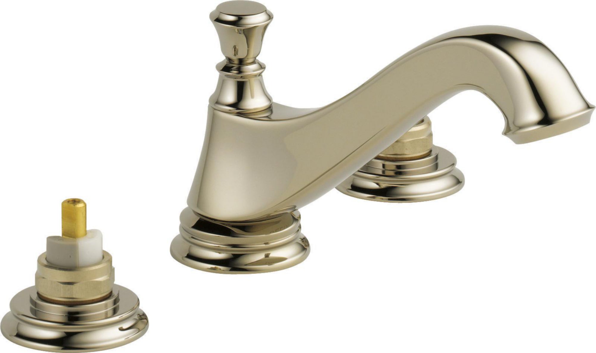 2H WIDE SPREAD LAV - LOW ARC SPOUT W/ METAL POP-UP