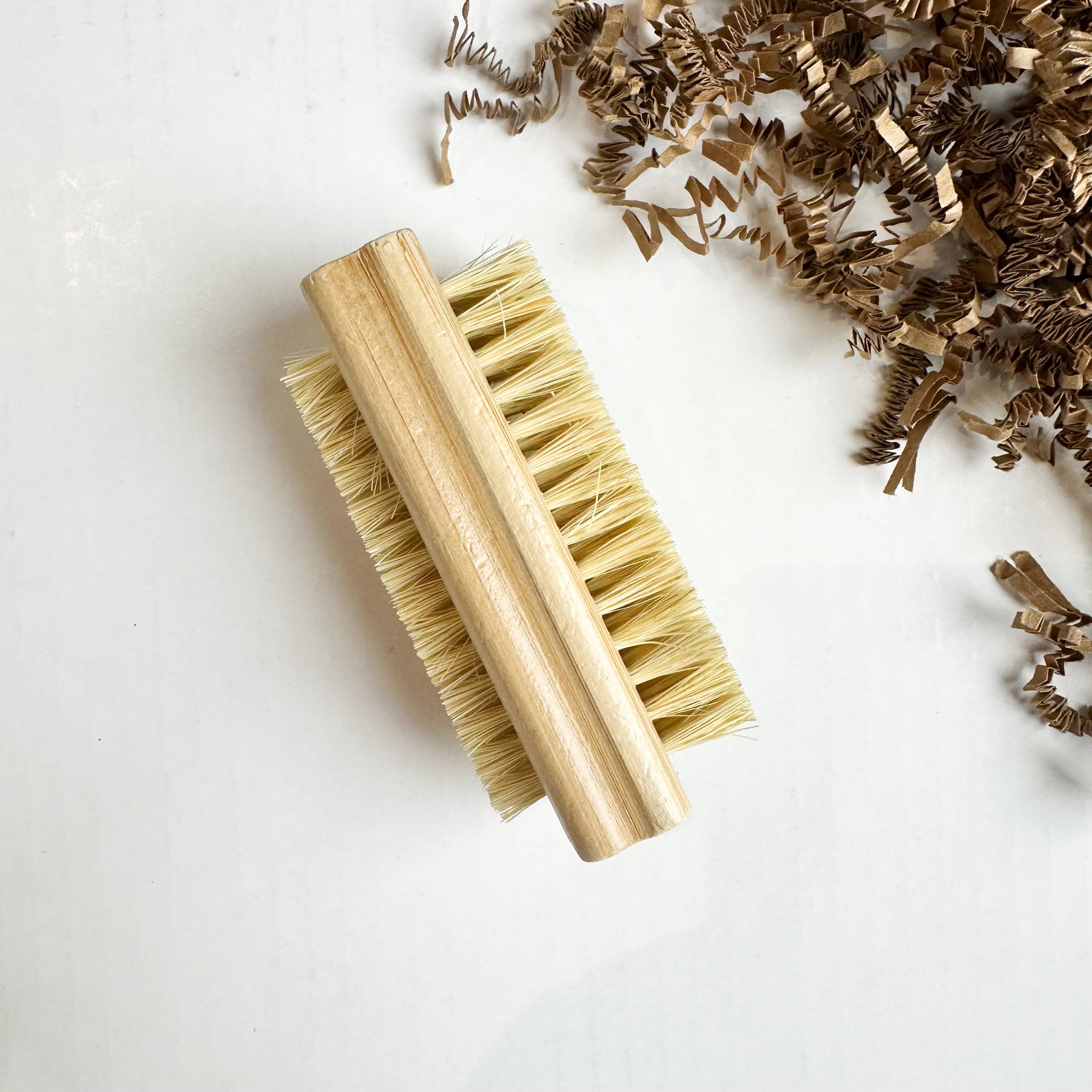 Wooden Nail Brush with Natural Bristles