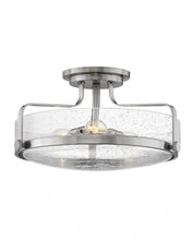 Load image into Gallery viewer, Medium Semi-Flush Mount - Nickel|Clear