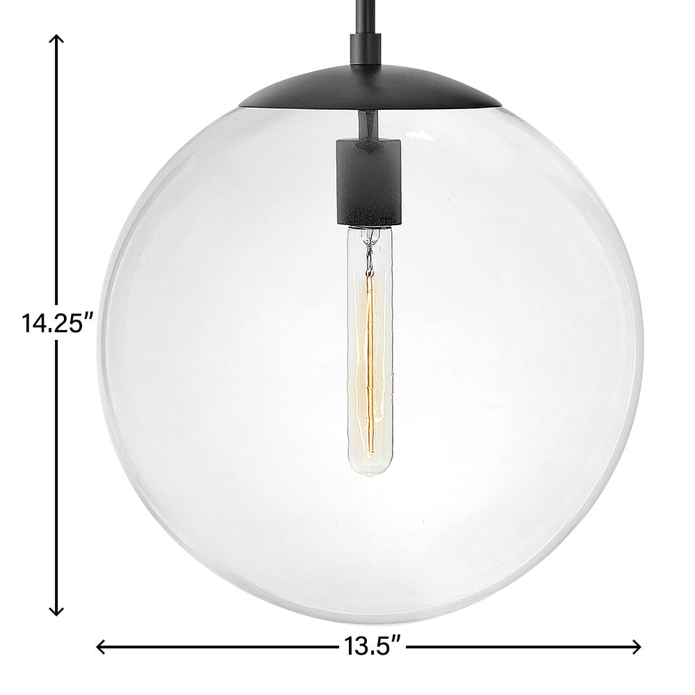 Medium Orb Pendant - Black