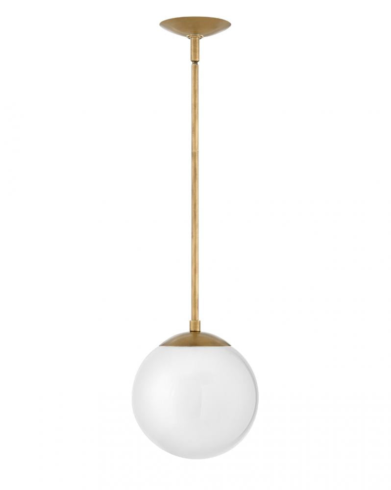 Small Pendant - Brass|White