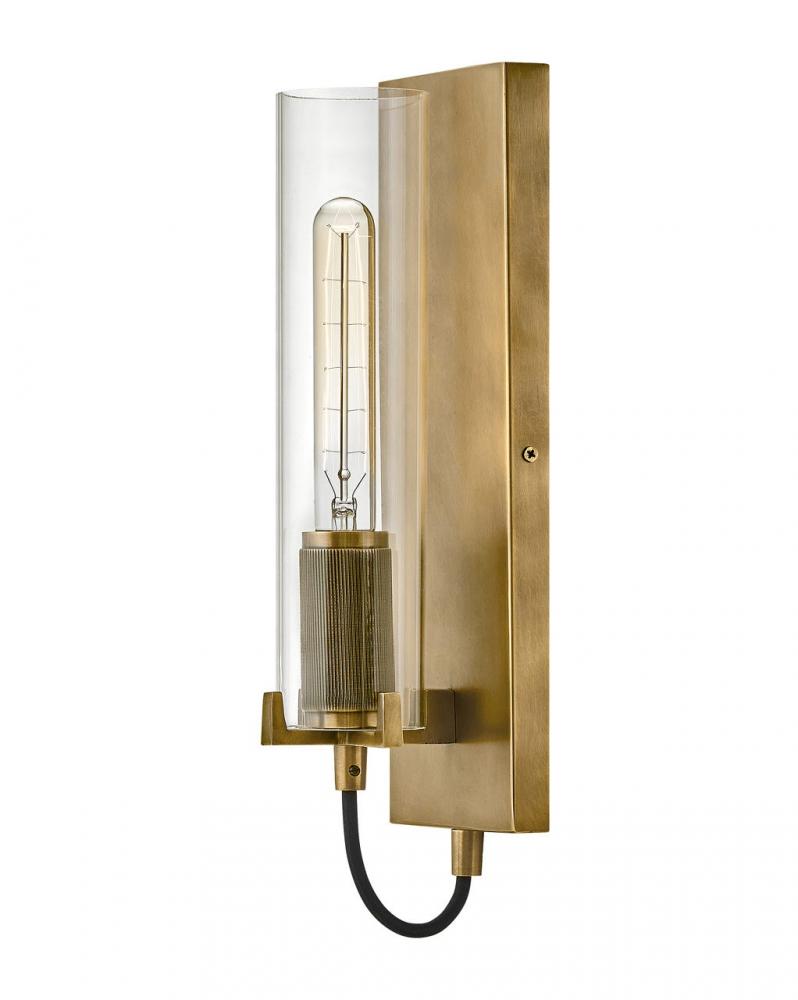 Medium Single Light Sconce - Brass