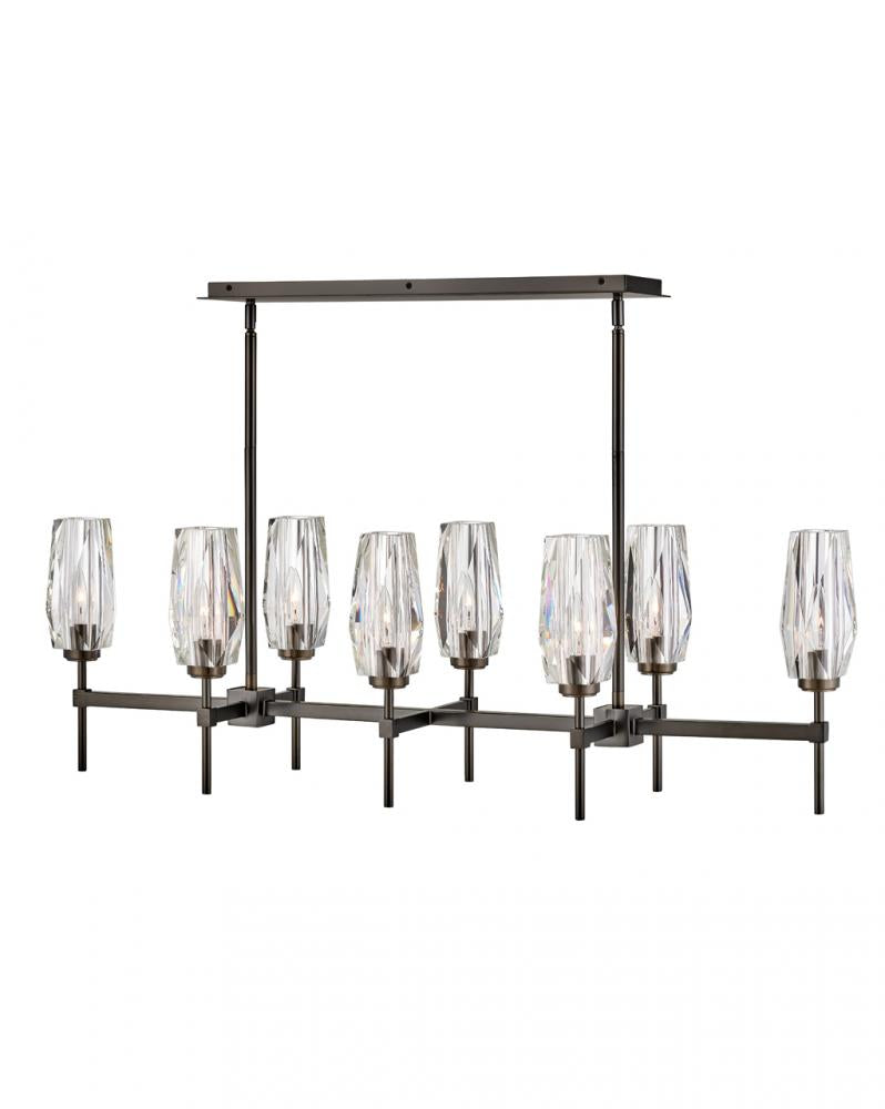 Medium Eight Light Linear - Black