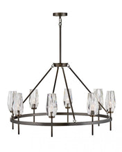 Load image into Gallery viewer, Large Single Tier Chandelier - Black