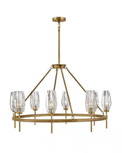 Load image into Gallery viewer, Large Single Tier Chandelier - Brass