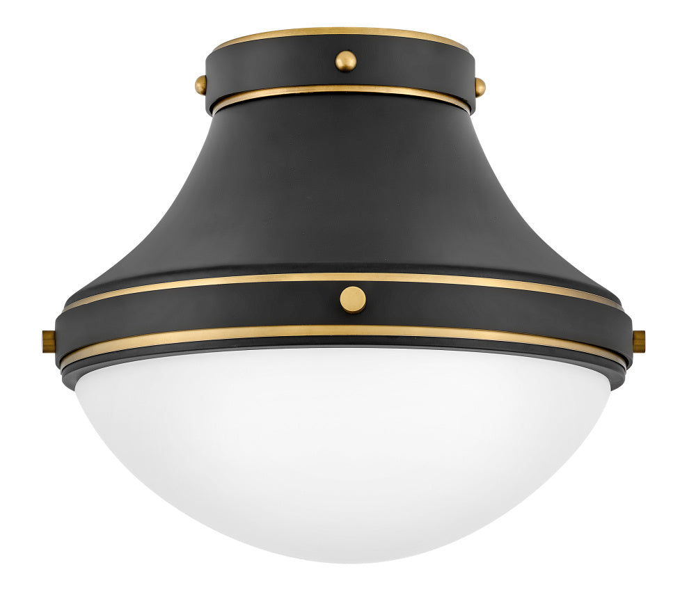 Medium Flush Mount - Black