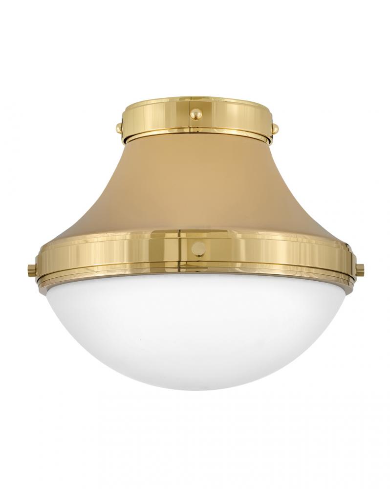 Medium Flush Mount - Brass