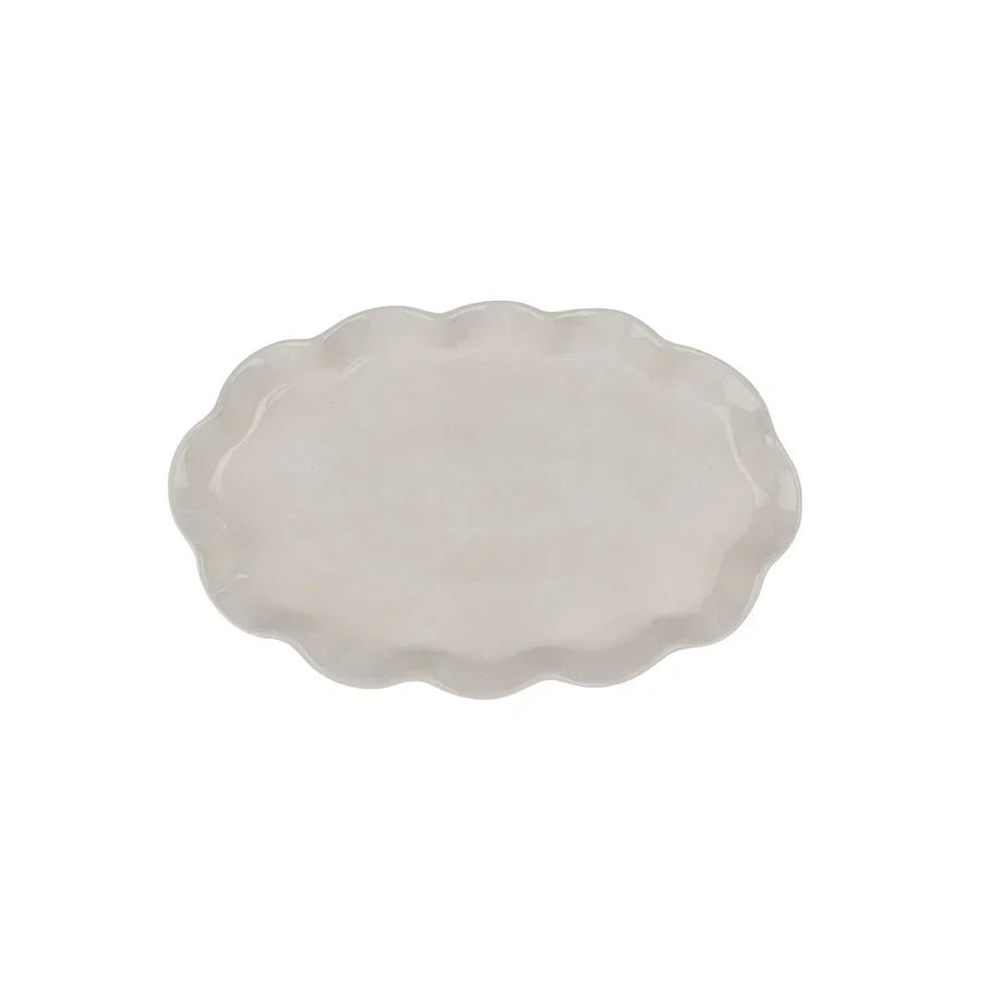 Calypso Scalloped Platter S - by Indaba