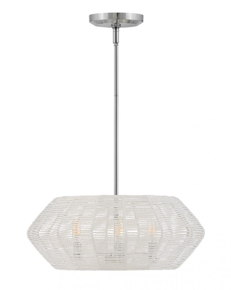 Small Convertible Drum Chandelier - Chrome
