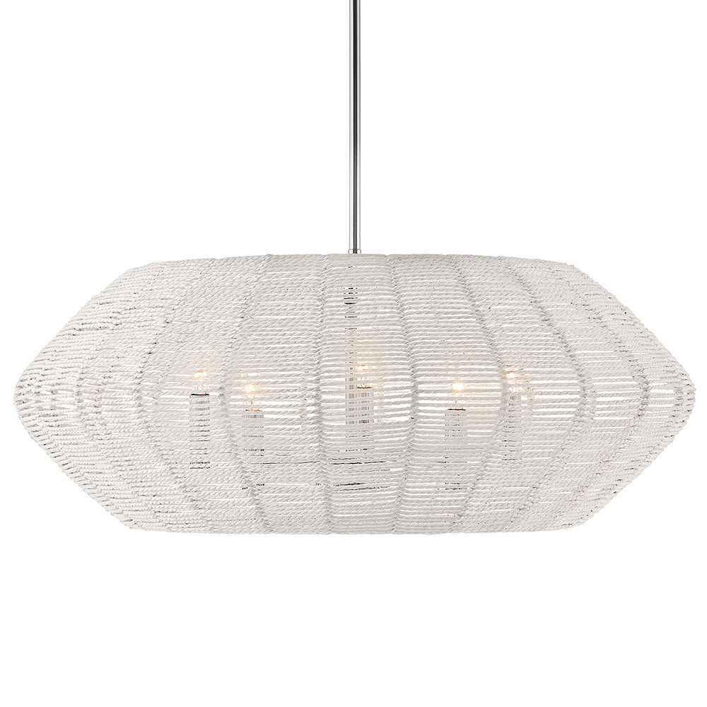 Medium Convertible Drum Chandelier - Chrome