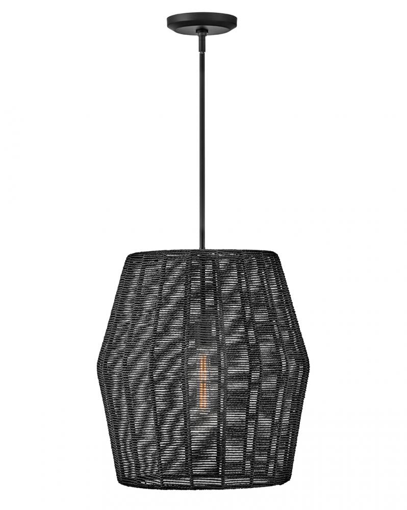Large Convertible Pendant - Black