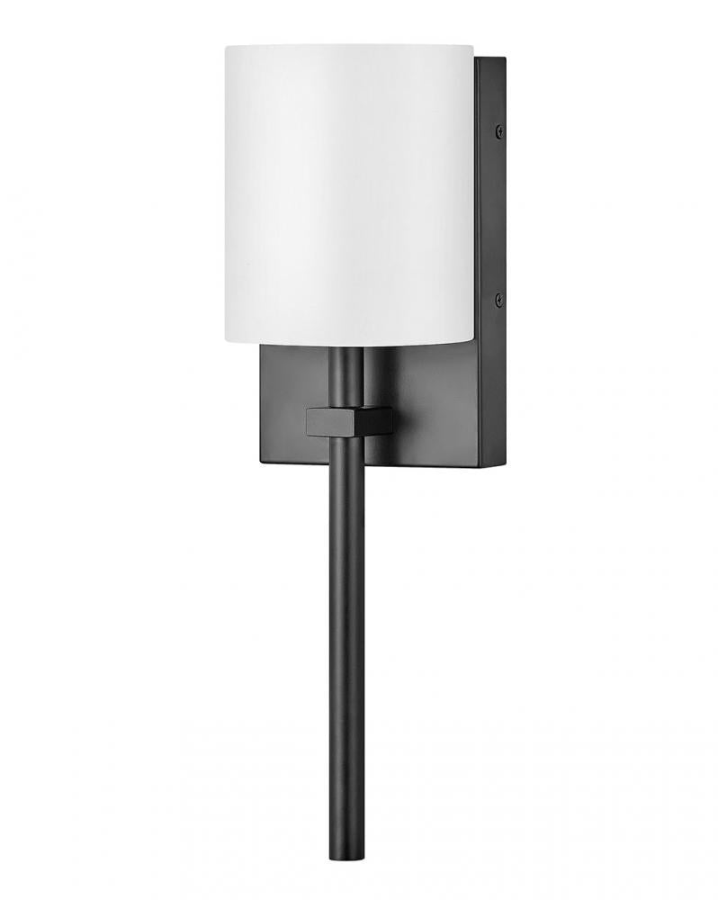 Small Single Light Sconce - Black