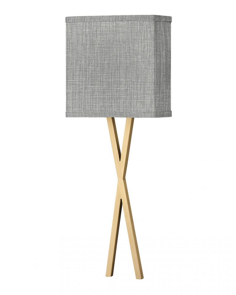 Large Single Light Sconce - Brass