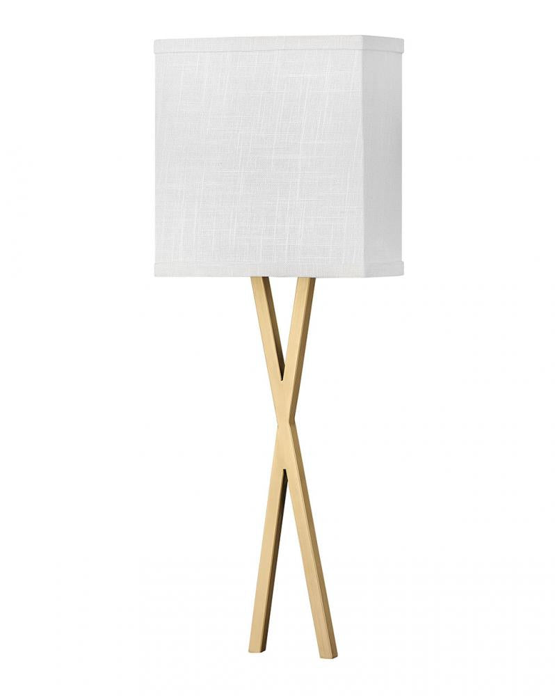 Large Single Light Sconce - Brass