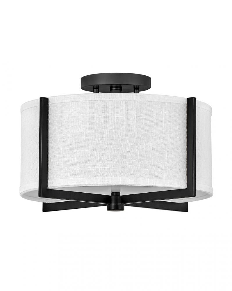 Medium Semi-Flush Mount - Black