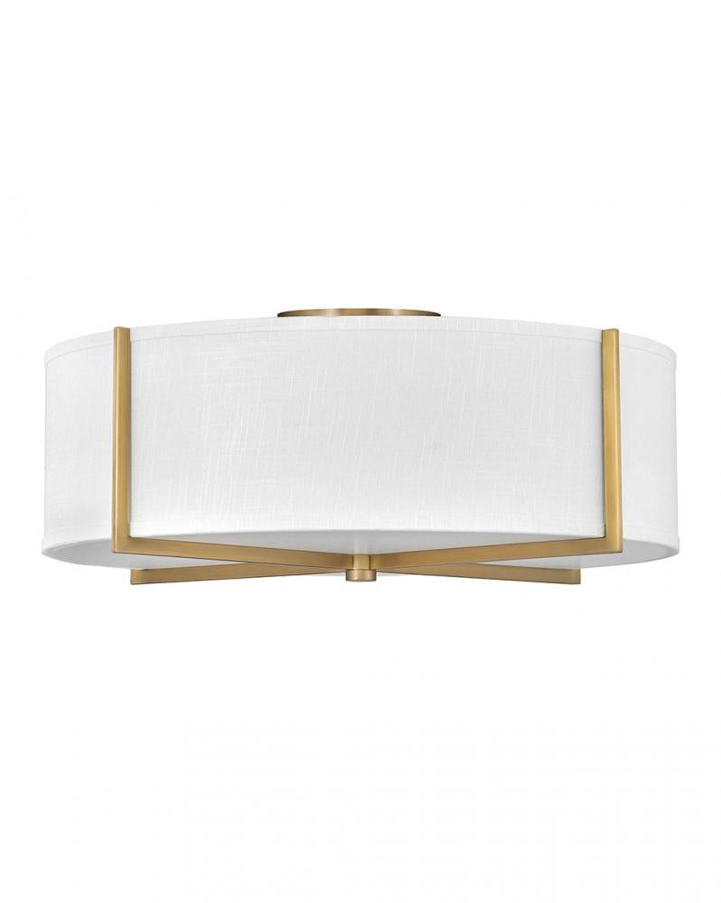 Large Semi-flush Mount - Brass