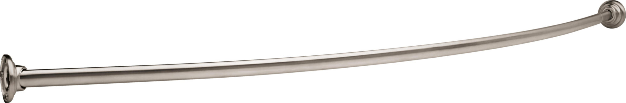SHOWER ROD W/ BRACKETS 6" BOW 1" X 5'