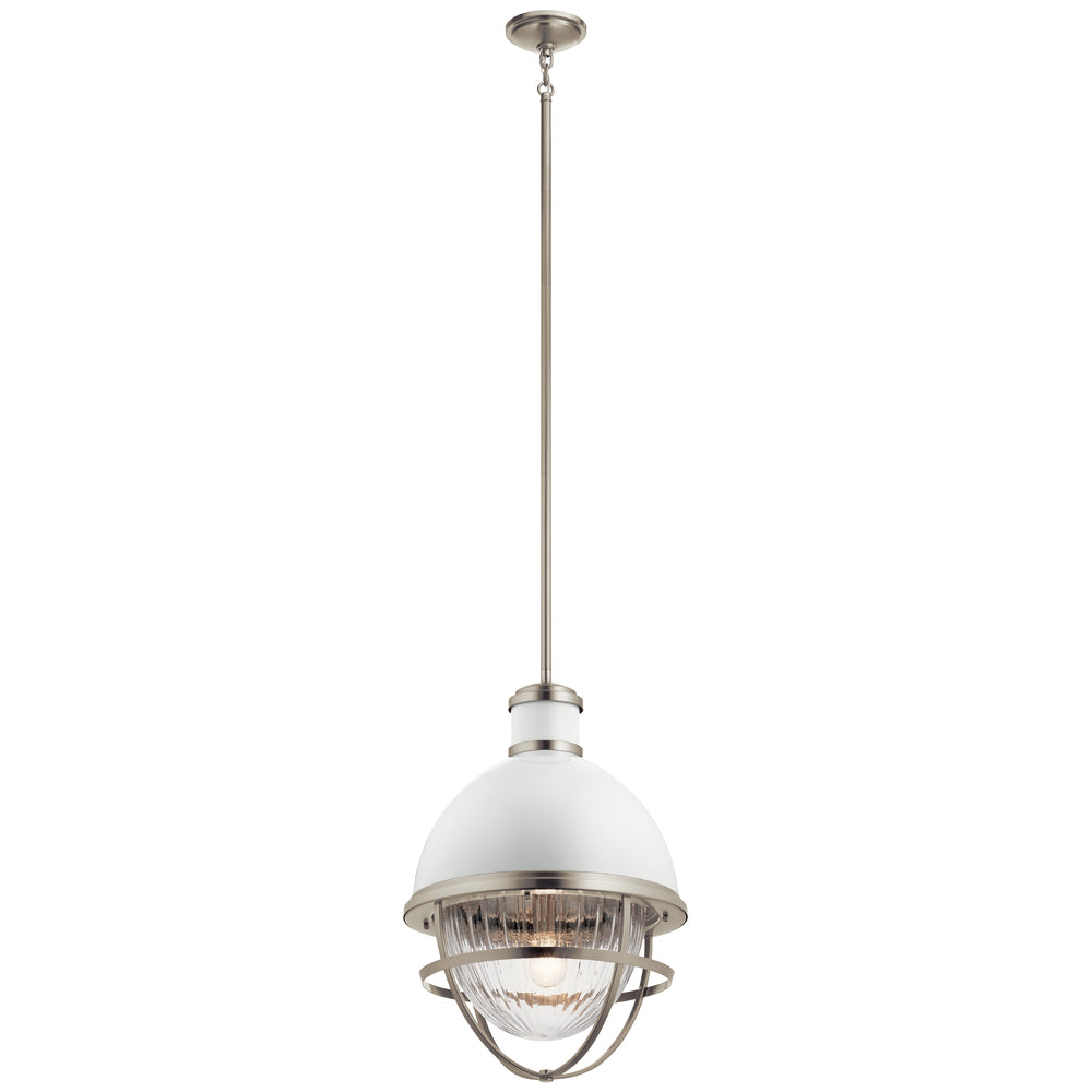 Tollis?????23.75" 1 Light Foyer Pendant Brushed Nickel