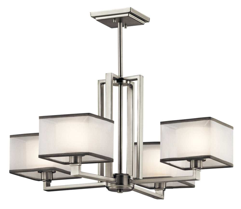 Kailey??4 Light Chandelier Brushed Nickel