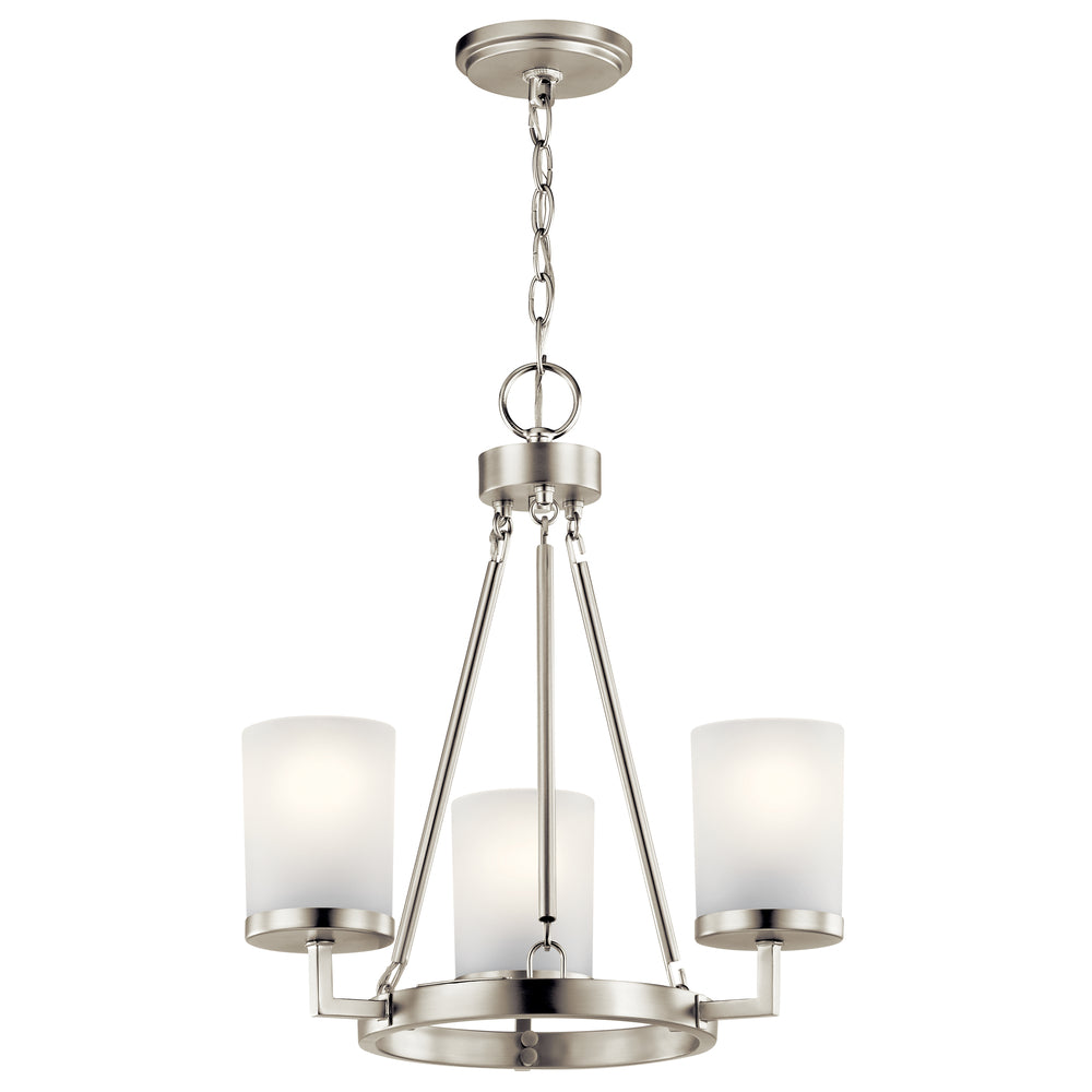 Daimlen?????3 Light Pendant Brushed Nickel