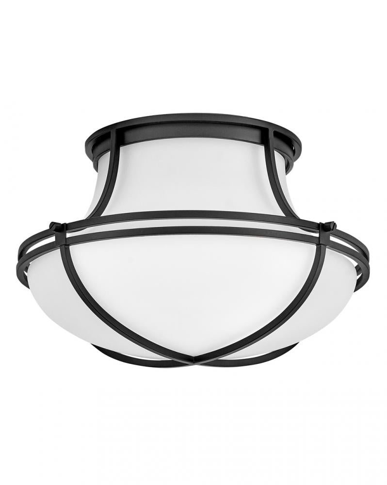 Medium Flush Mount - Black