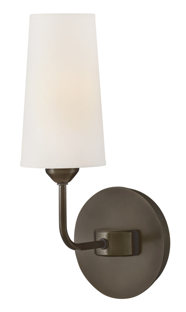 Medium Single Light Sconce - Black