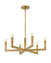 Load image into Gallery viewer, Medium Single Tier Chandelier - Brass