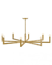 Load image into Gallery viewer, Large Single Tier Chandelier - Brass