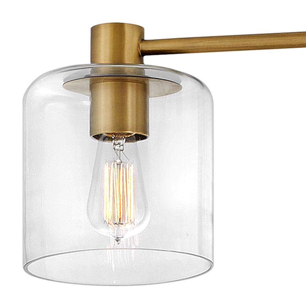 Large Adjustable Semi-flush Mount - Brass