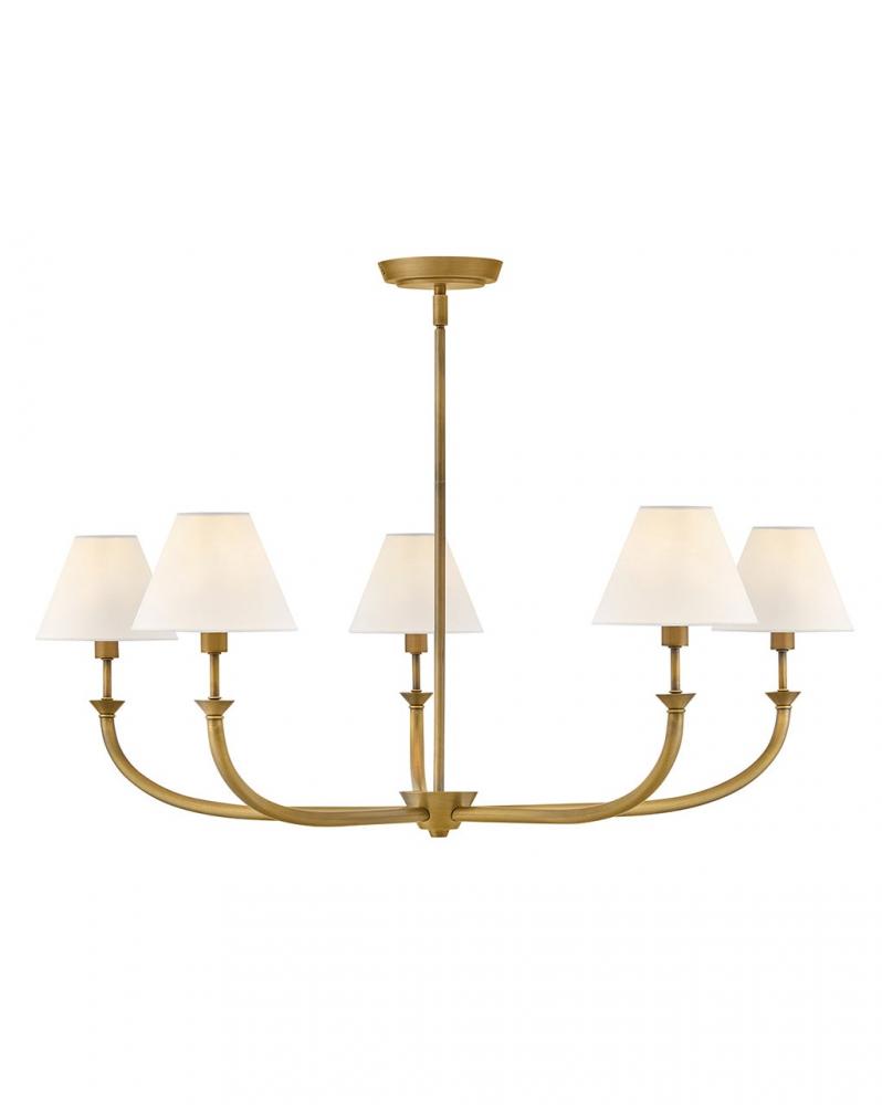 Large Formal Chandelier - Brass