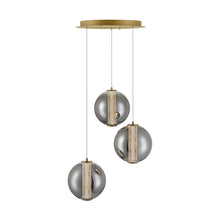 Load image into Gallery viewer, Atomo 3 Light Pendant in Gold