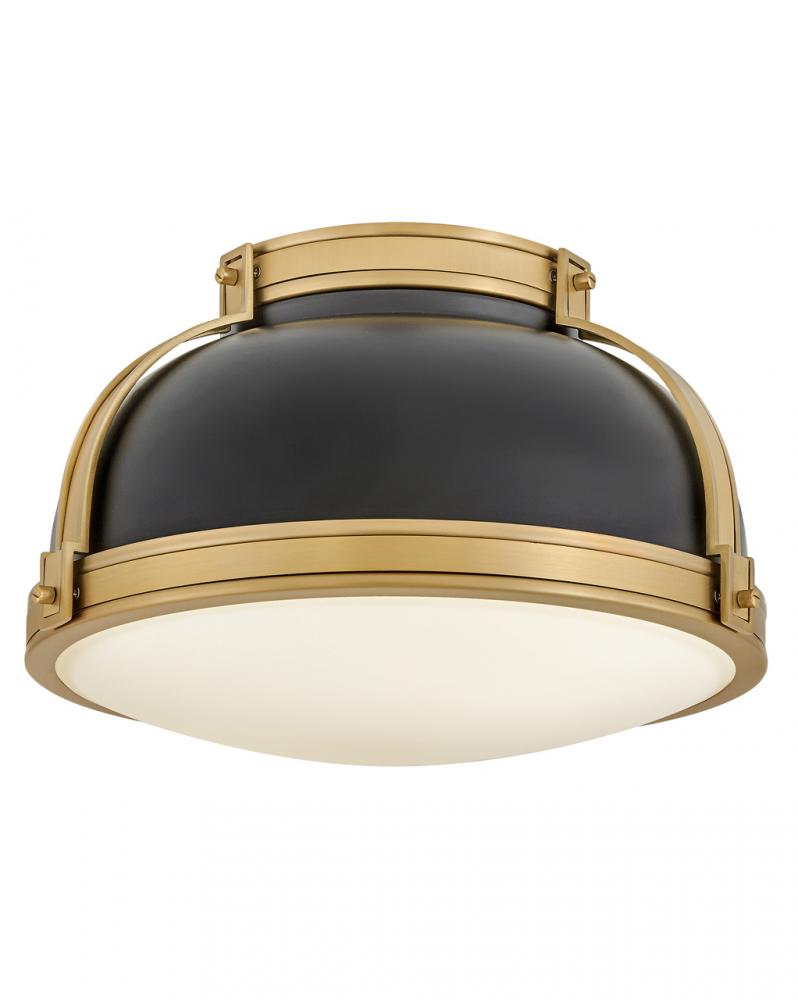 Medium Flush Mount - Black