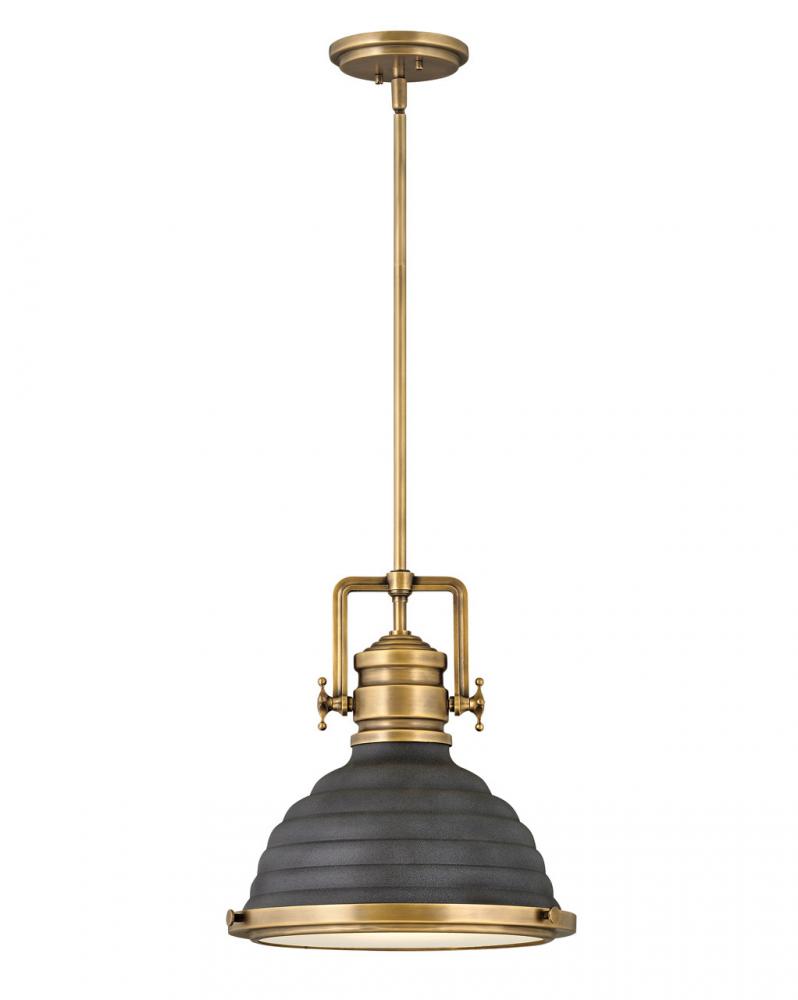 Medium Pendant - Black|Brass|Gray