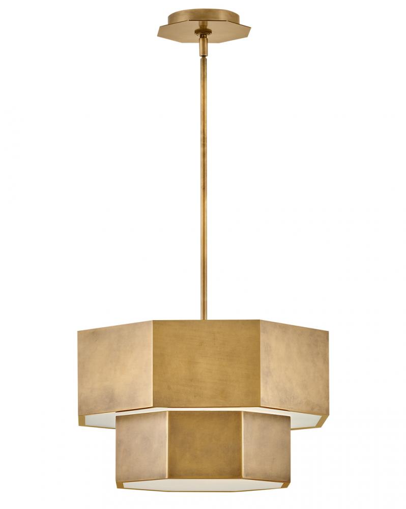 Medium Convertible Flush Mount - Brass