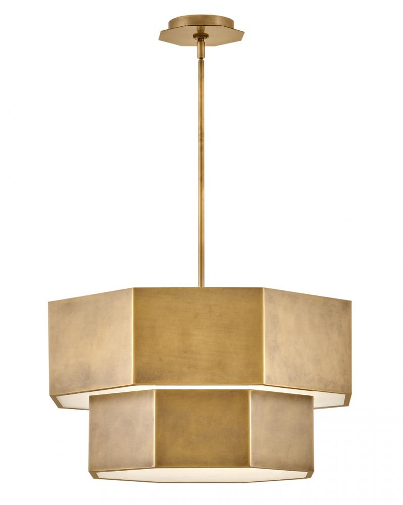 Medium Convertible Chandelier - Brass
