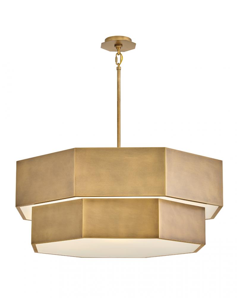 Medium Convertible Chandelier - Brass