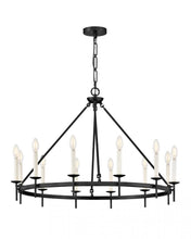 Load image into Gallery viewer, Large Ring Chandelier - Black