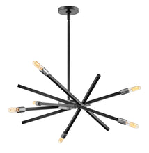 Load image into Gallery viewer, Medium Adjustable Single Tier Chandelier - Black