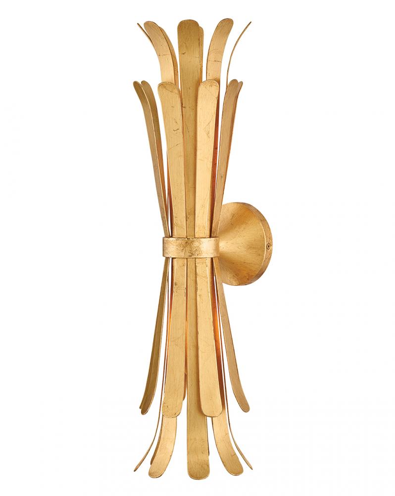 Large Two Light Sconce - Brass