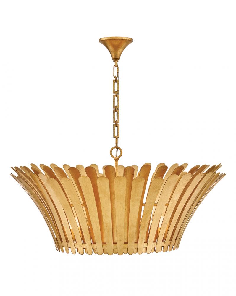 Medium Tapered Chandelier - Brass