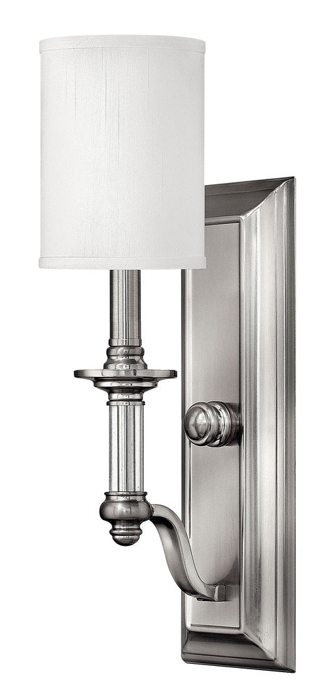 Medium Single Light Sconce - Nickel