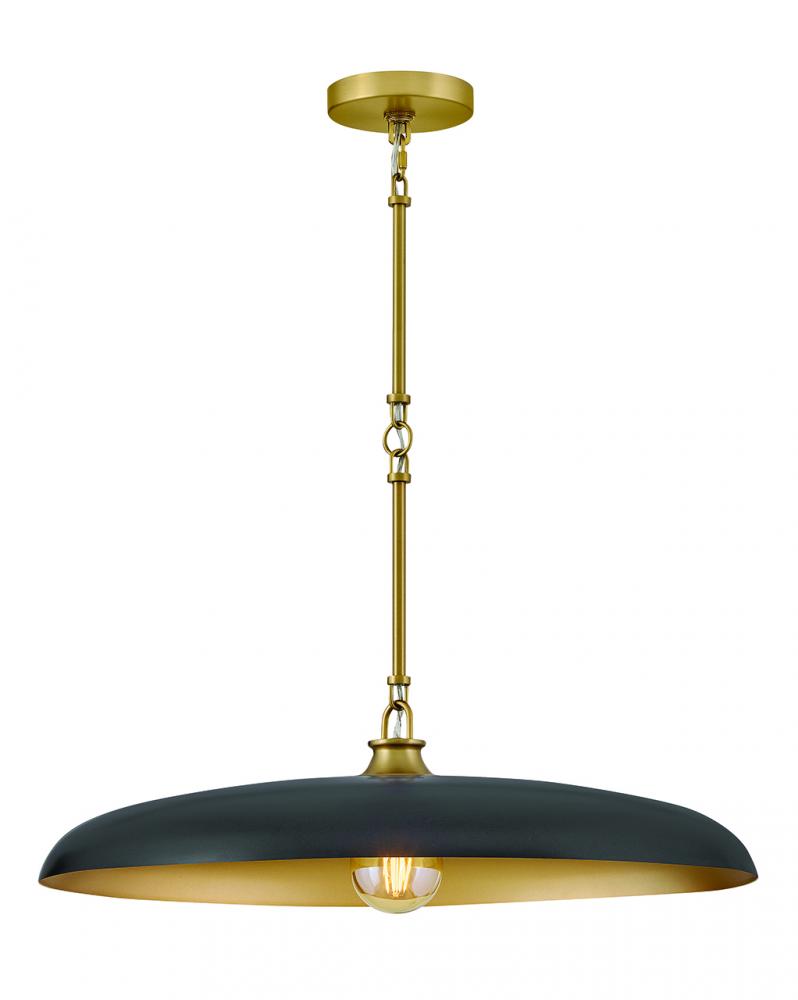 Medium Dome Chandelier - 48165LCB-BK