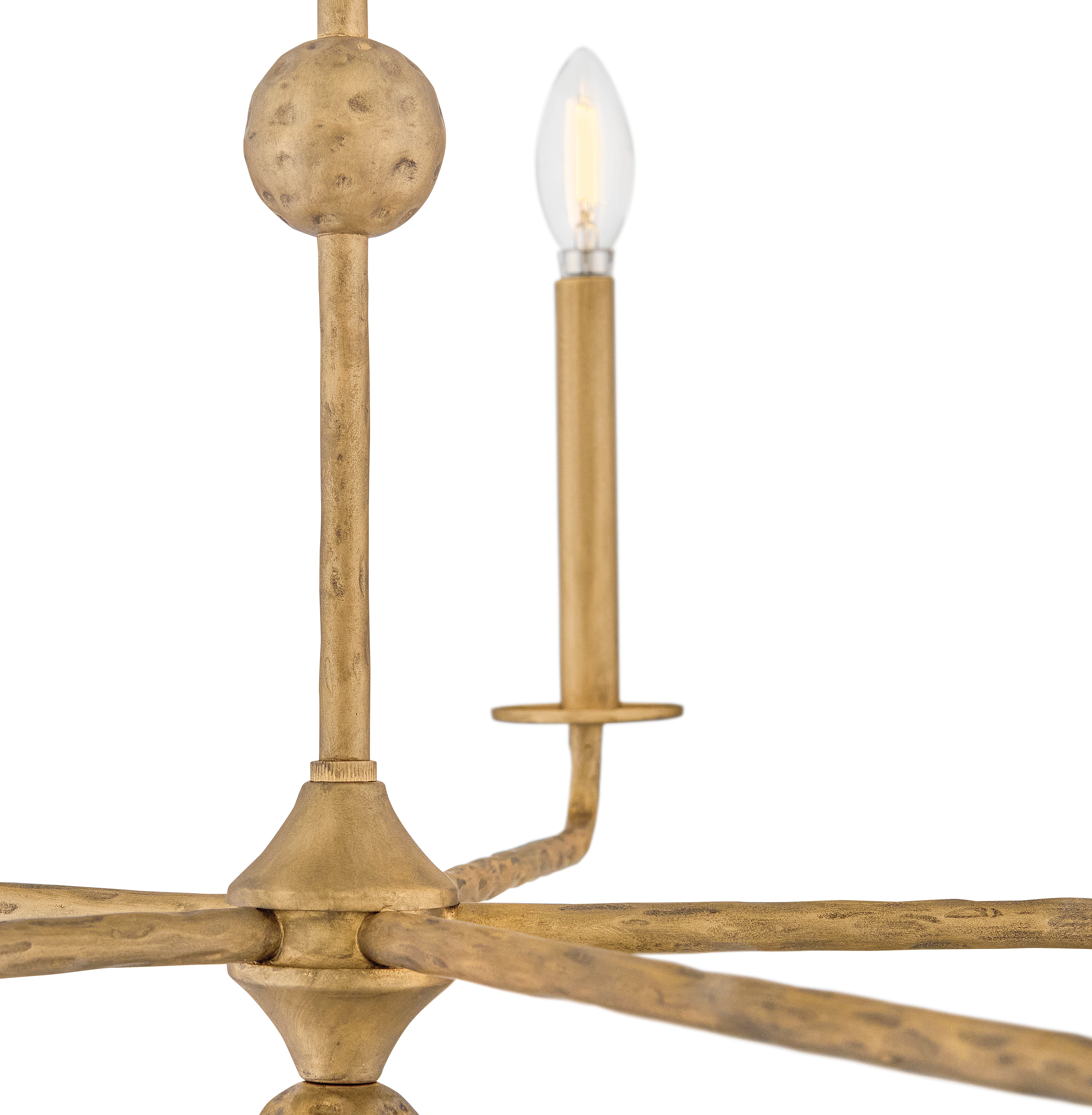 Anzel Chandelier in Burnished Gold