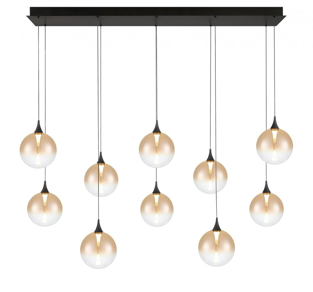 Iissa-Chandelier-10Lt-47In-BK-AM
