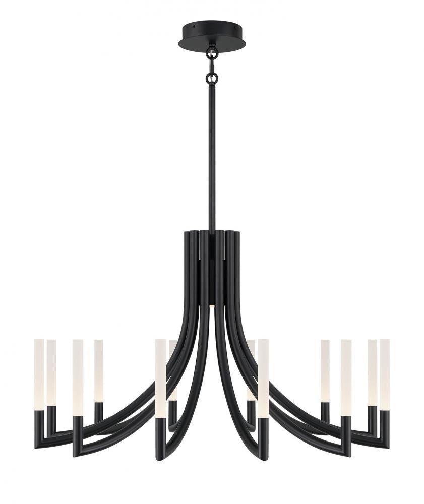 Olette-Chandelier-12Lt-36In-BK-Fr